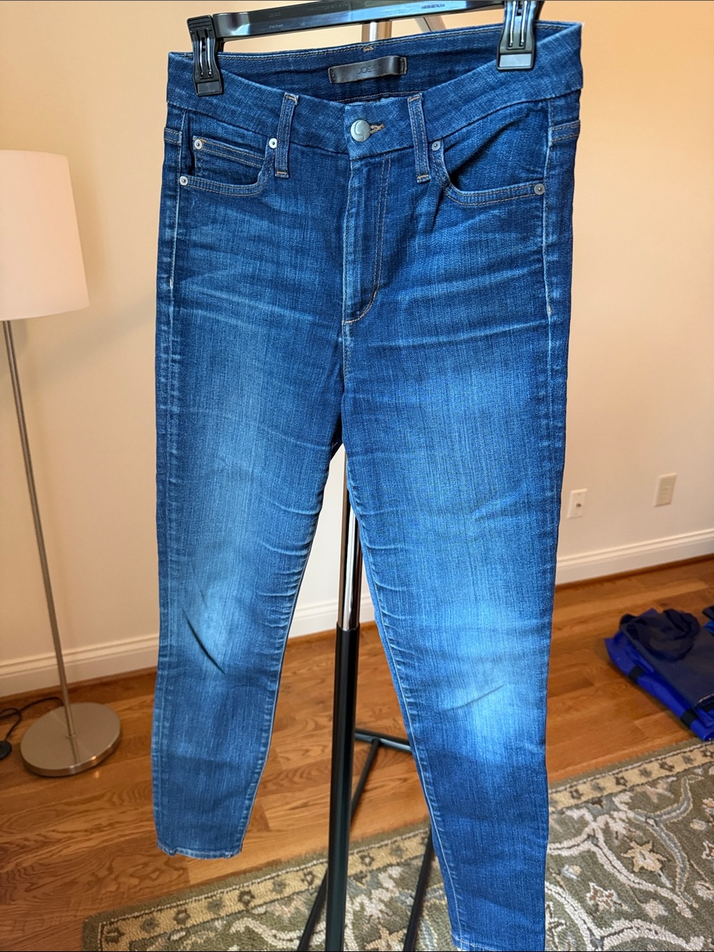 Joe's Jeans Dark Indigo High-Rise Curvy Skinny Ankle